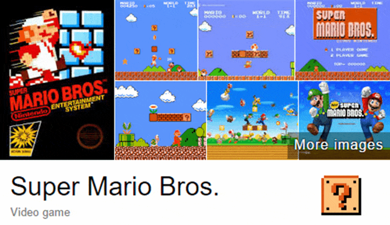 Google comemora 30 anos de Super Mario Bros com Easter Egg nos resultados  de busca - GKPB - Geek Publicitário